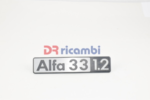 [DR0187] LOGO FREGIO SIGLA MODELLO ALFA ROMEO ALFA 33 1.2 DR0187