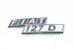 [4475612/1] LOGO SIGLA MODELLO ' FIAT 127 D ' POSTERIORE FIAT 127 Diesel - FIAT 4475612/1