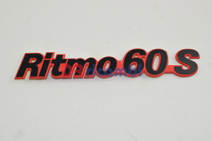 [DR0280] LOGO FREGIO SIGLA MODELLO FIAT RITMO 60S SCRITTA ROSSA DR0280